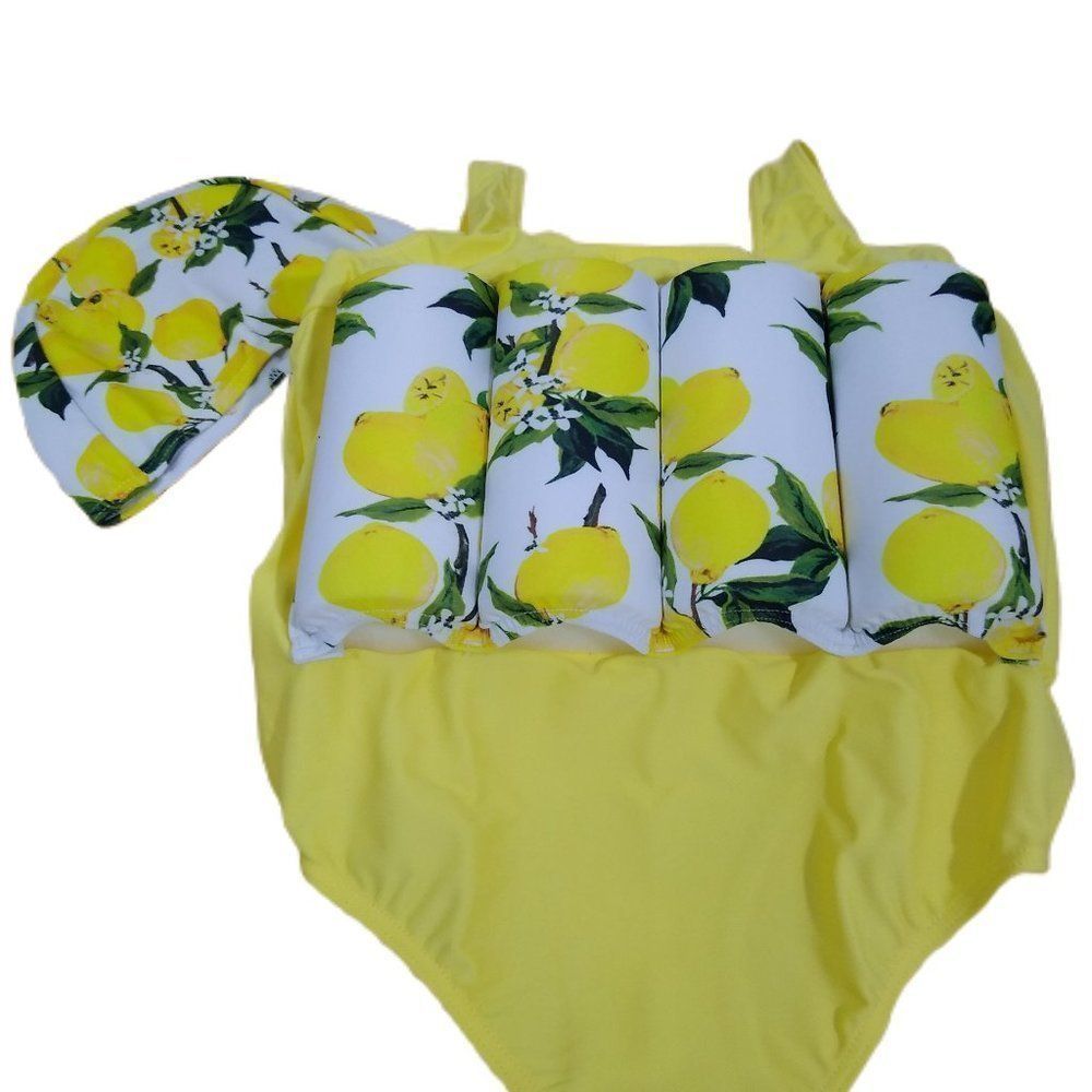 Girl Flotation Swimsuit with 8 Buoyancy Sticks NEW - Picture 2 of 4